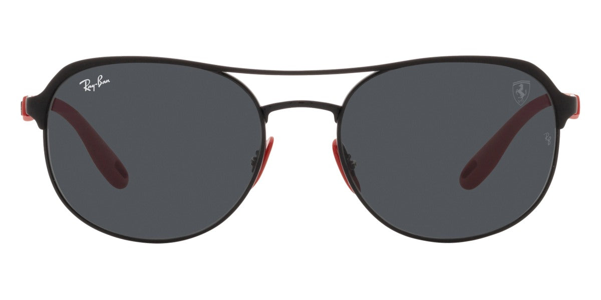 Ray-Ban® Scuderia Ferrari Collection RB3685M RB3685M F04187 58 - Matte Black on Black with Dark Gray lenses Sunglasses