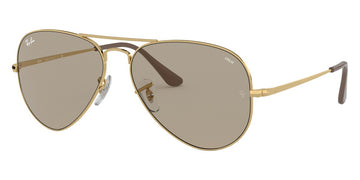 Ray-Ban® Aviator Metal Ii RB3689 RB3689 001/GD 55 - Arista with Clear Gradient Blue lenses Sunglasses