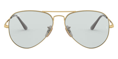 Ray-Ban® Aviator Metal Ii RB3689 RB3689 001/GD 58 - Arista with Clear Gradient Blue lenses Sunglasses