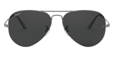 Ray-Ban® Aviator Metal Ii RB3689 RB3689 004/S2 55 - Gunmetal with Blue Polarized lenses Sunglasses