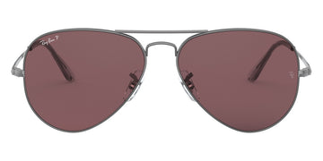 Ray-Ban® Aviator Metal Ii RB3689 RB3689 001/GE 55 - Arista with Pink Gradient Blue lenses Sunglasses