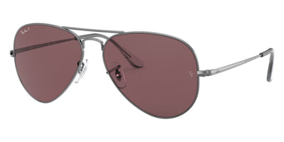 Ray-Ban® Aviator Metal Ii RB3689 RB3689 001/GE 58 - Arista with Pink Gradient Blue lenses Sunglasses