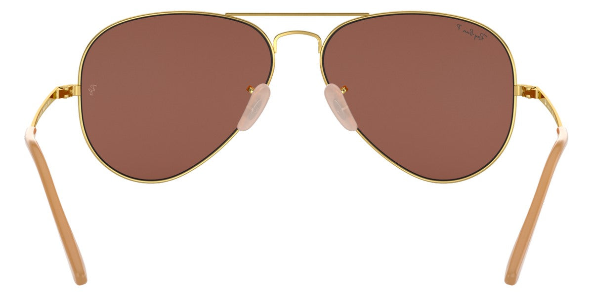 Ray-Ban® Aviator Metal Ii RB3689 RB3689 001/T3 58 - Arista with Evolve Photochromic Gray To Violet lenses Sunglasses