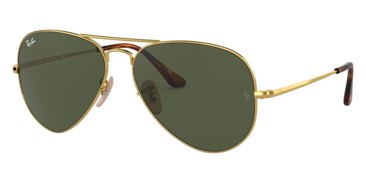 Ray-Ban® Aviator Metal Ii RB3689 RB3689 914731 58 - Arista with G-15 Green lenses Sunglasses