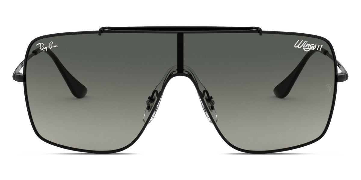 Ray-Ban® Wings Ii RB3697 RB3697 002/11 35 - Black with Gray Gradient Dark Gray lenses Sunglasses