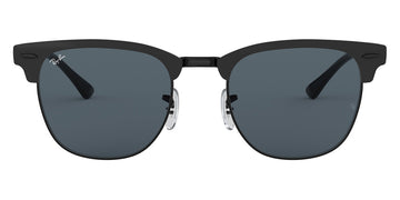 Ray-Ban® Clubmaster Metal RB3716 RB3716 9256B1 51 - Gray on Black with Dark Gray lenses Sunglasses