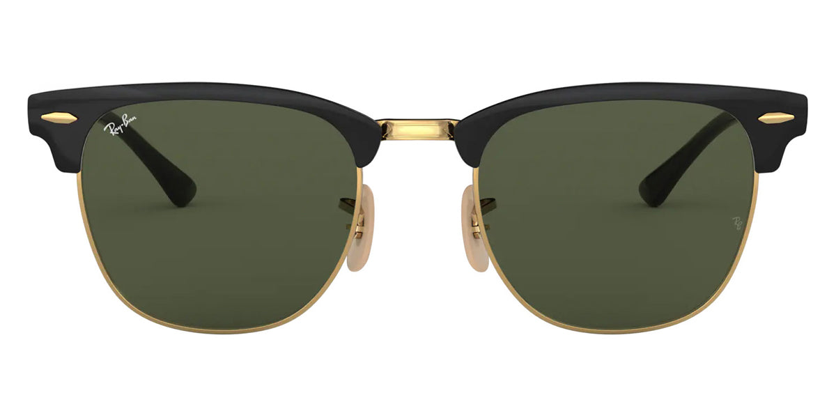 Ray-Ban® Clubmaster Metal RB3716 RB3716 187 51 - Black On Arista with G-15 Green lenses Sunglasses