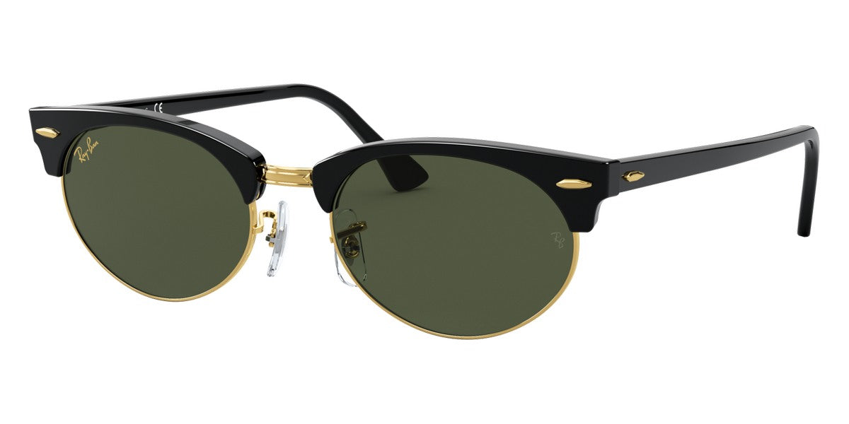 Ray-Ban® Clubmaster RB3946 RB3946 130331 52 - Black with G-15 Green lenses Sunglasses