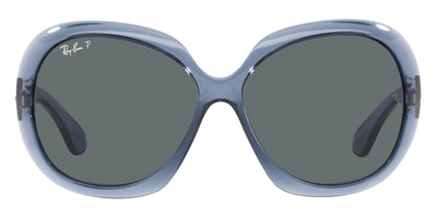 Ray-Ban® Jackie Ohh Ii RB4098 RB4098 659281 60 - Transparent Blue with Dark Gray Polarized lenses Sunglasses