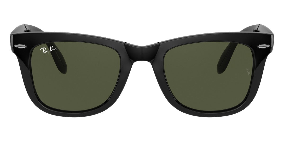 Ray-Ban® Folding Wayfarer RB4105 RB4105 601 50 - Black with G-15 Green lenses Sunglasses