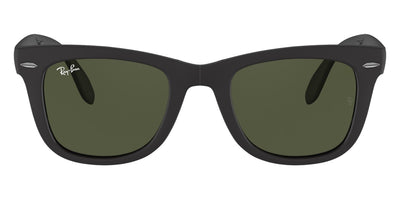 Ray-Ban® Folding Wayfarer RB4105 RB4105 601/58 50 - Black with G-15 Green lenses 601/58 Sunglasses