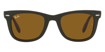 Ray-Ban® Folding Wayfarer RB4105 RB4105 601S 50 - Matte Black with G-15 Green lenses Sunglasses