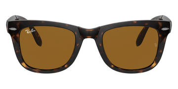 Ray-Ban® Folding Wayfarer RB4105 RB4105 710/51 50 - Light Havana with Clear Gradient Brown lenses Sunglasses