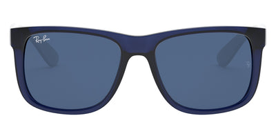 Ray-Ban® Justin RB4165 RB4165 622/55 51 - Rubber Black with Blue Flash lenses Sunglasses