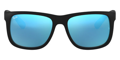 Ray-Ban® Justin RB4165F RB4165F 622/55 55 - Rubber Black with Blue Flash lenses Sunglasses