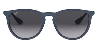 Ray-Ban® Erika RB4171 RB4171 60028G 54 - Rubber Blue with Light Gray Gradient Dark Gray lenses Sunglasses