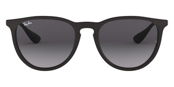 Ray-Ban® Erika RB4171 RB4171 622/8G 54 - Rubber Black with Light Gray Gradient Dark Gray lenses Sunglasses