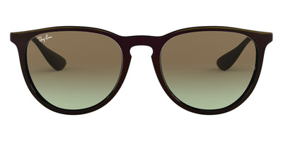 Ray-Ban® Erika RB4171 RB4171 6316E8 54 - Mirrored Red On Black with Green Gradient Brown lenses Sunglasses