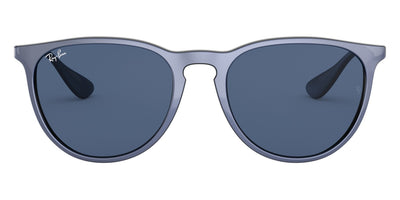 Ray-Ban® Erika RB4171 RB4171 647180 54 - Metallic Violet On Black with Dark Blue lenses Sunglasses