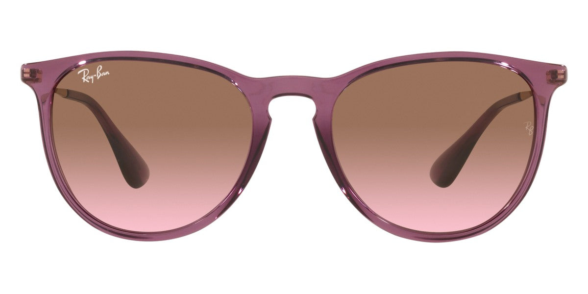 Ray-Ban® Erika RB4171 RB4171 659114 54 - Transparent Violet with Pink Gradient Brown lenses Sunglasses