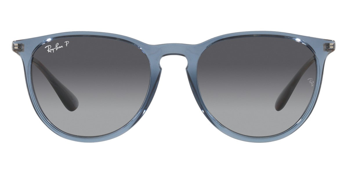 Ray-Ban® Erika RB4171 RB4171 6592T3 54 - Transparent Blue with Gray Gradient Polarized lenses Sunglasses