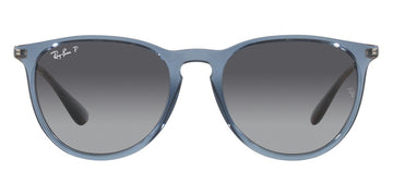 Ray-Ban® Erika RB4171 RB4171 6592T3 54 - Transparent Blue with Gray Gradient Polarized lenses Sunglasses