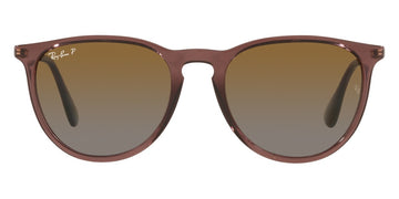 Ray-Ban® Erika RB4171 RB4171 6593T5 54 - Transparent Dark Brown with Brown Gradient Polarized lenses Sunglasses