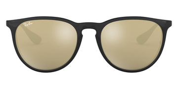 Ray-Ban® Erika RB4171F RB4171F 601/5A 57 - Black with Light Brown Mirrored Gold lenses Sunglasses