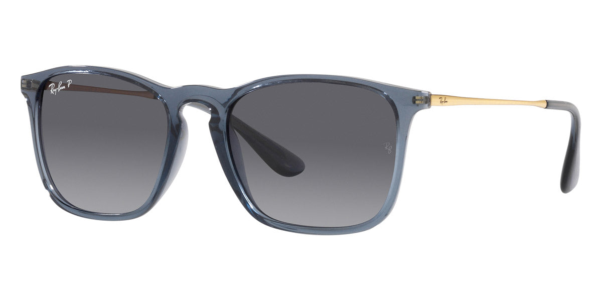 Ray-Ban® Chris RB4187 RB4187 639080 54 - Havana with Dark Blue lenses Sunglasses