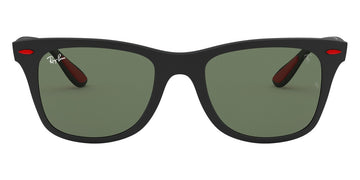 Ray-Ban® Scuderia Ferrari Collection RB4195M RB4195M F60271 52 - Matte Black with Dark Green lenses Sunglasses