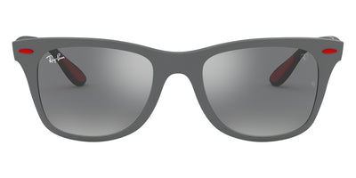 Ray-Ban® Scuderia Ferrari Collection RB4195M RB4195M F6056G 52 - Matte Gray with Gray Mirrored Silver lenses Sunglasses