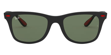 Ray-Ban® Ferrari RB4195Mf RB4195MF F60271 52 - Matte Black with Dark Green lenses Sunglasses