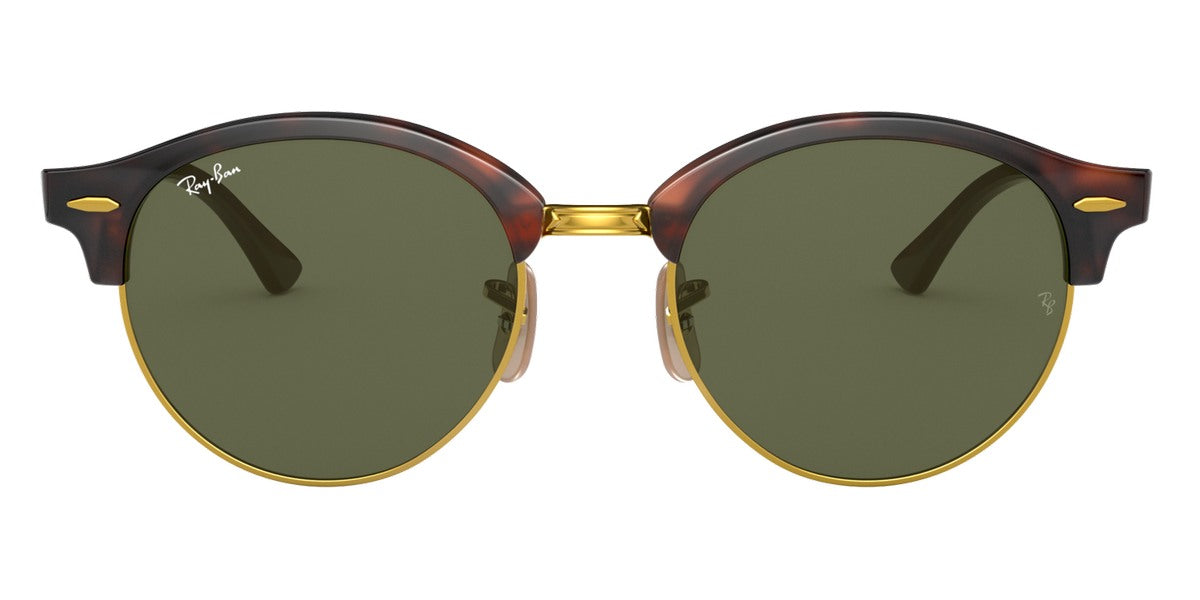 Ray-Ban® Clubround RB4246 RB4246 1160 51 - Spotted Brown Havana with B-15 Brown lenses Sunglasses