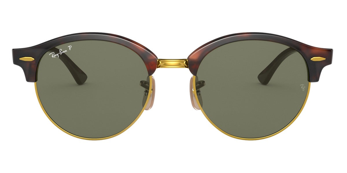 Ray-Ban® Clubround RB4246 RB4246 990 51 - Red Havana with G-15 Green lenses Sunglasses