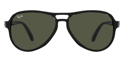 Ray-Ban® Vagabond RB4355 RB4355 654531 58 - Black Transparent Black with Green lenses Sunglasses