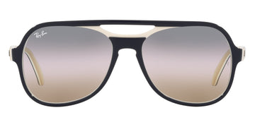 Ray-Ban® Powderhorn RB4357 RB4357 6548GD 58 - Blue Creamy Light Brown with Clear Gradient Blue lenses Sunglasses