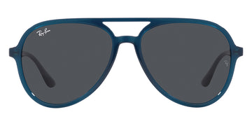 Ray-Ban® RB4376 RB4376 669487 57 - Opal Dark Blue with Dark Gray lenses Sunglasses