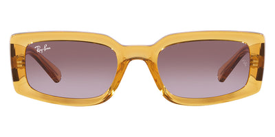 Ray-Ban® Kiliane RB4395 RB4395 66828H 54 - Transparent Yellow with Dark Violet lenses Sunglasses