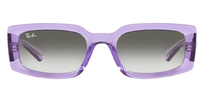 Ray-Ban® KILIANE 0RB4395F RB4395F 66858E 54 - Transparent Violet with Light Gray lenses Sunglasses