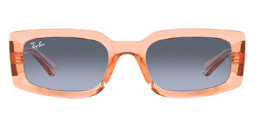 Ray-Ban® Kiliane RB4395F RB4395F 66868F 54 - Transparent Orange with Blue/Gray lenses Sunglasses