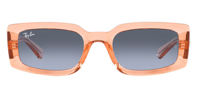 Ray-Ban® KILIANE 0RB4395F RB4395F 66868F 54 - Transparent Orange with Blue/Gray lenses Sunglasses