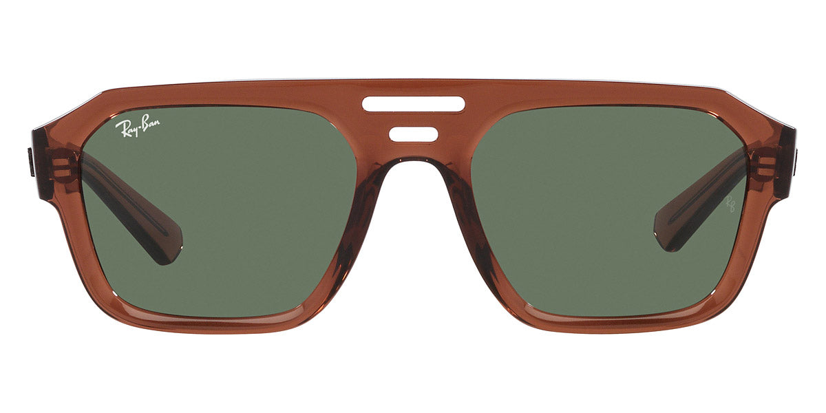 Ray-Ban® Corrigan RB4397 RB4397 668383 54 - Transparent Light Blue with Dark Brown Polarized lenses Sunglasses