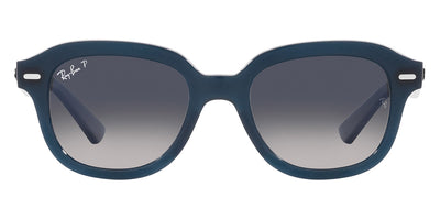 Ray-Ban® Erik RB4398 RB4398 667678 51 - Opal Dark Blue with Blue Polarized lenses Sunglasses