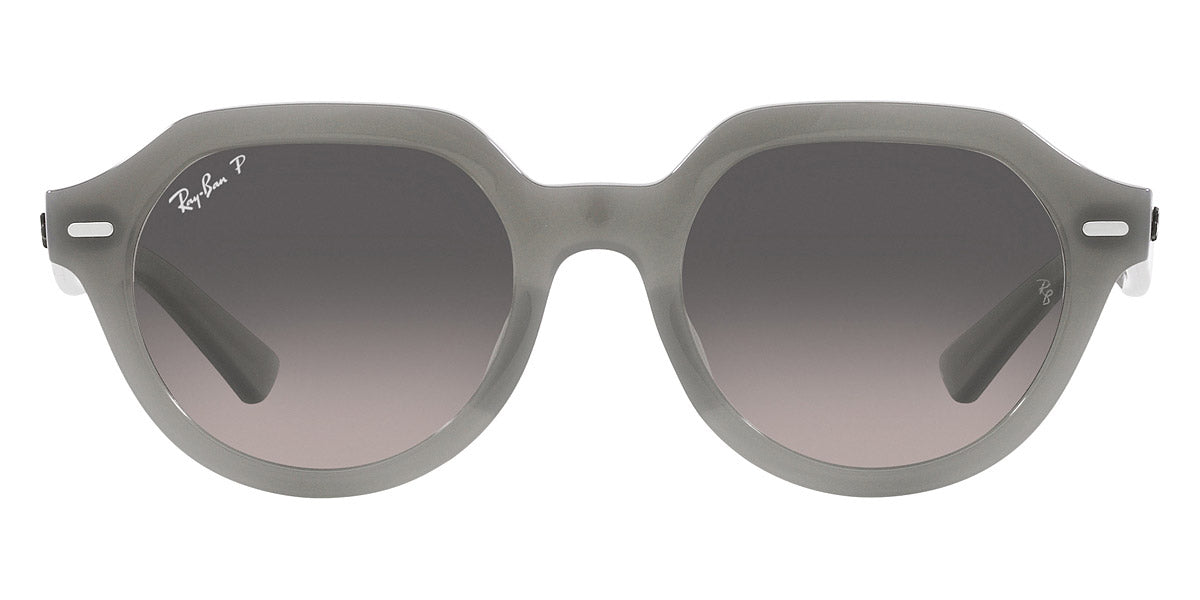 Ray-Ban® Gina RB4399 RB4399 6429M3 51 - Opal Gray with Gray Polarized lenses Sunglasses