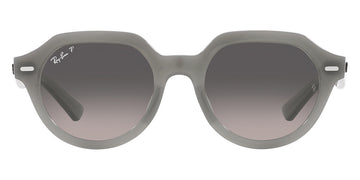 Ray-Ban® Gina RB4399 RB4399 6429M3 51 - Opal Gray with Gray Polarized lenses Sunglasses