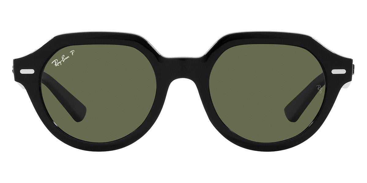 Ray-Ban® Gina RB4399 RB4399 901/58 51 - Black with Green Polarized lenses Sunglasses