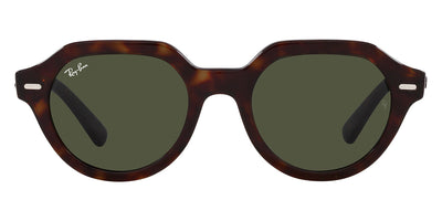 Ray-Ban® Gina RB4399 RB4399 902/31 51 - Havana with Green lenses Sunglasses