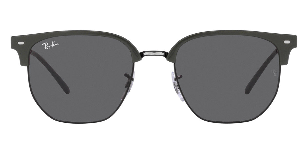 Ray-Ban® New Clubmaster RB4416 RB4416 6653B1 51 - Gray on Black with Dark Gray lenses Sunglasses