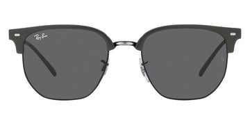 Ray-Ban® New Clubmaster RB4416 RB4416 6653B1 51 - Gray on Black with Dark Gray lenses Sunglasses