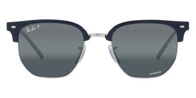 Ray-Ban® New Clubmaster RB4416 RB4416 6653B1 53 - Gray on Black with Dark Gray lenses Sunglasses